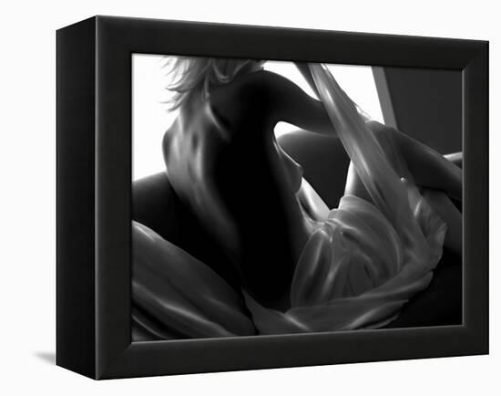 Woman Lounging-Antonino Barbagallo-Framed Premier Image Canvas