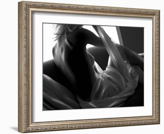 Woman Lounging-Antonino Barbagallo-Framed Photographic Print