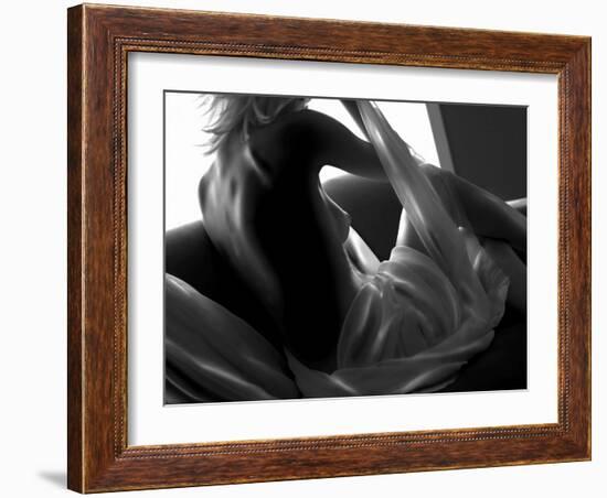 Woman Lounging-Antonino Barbagallo-Framed Photographic Print