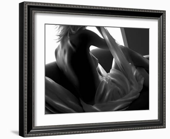 Woman Lounging-Antonino Barbagallo-Framed Photographic Print