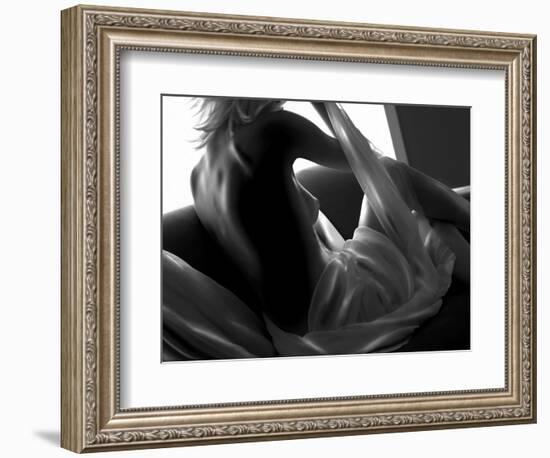 Woman Lounging-Antonino Barbagallo-Framed Photographic Print