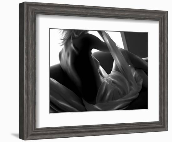 Woman Lounging-Antonino Barbagallo-Framed Photographic Print