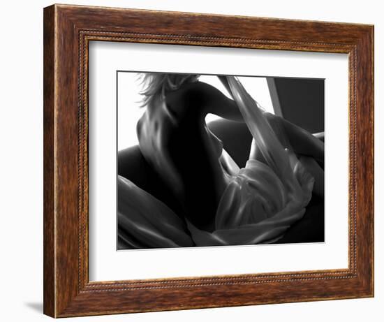 Woman Lounging-Antonino Barbagallo-Framed Photographic Print