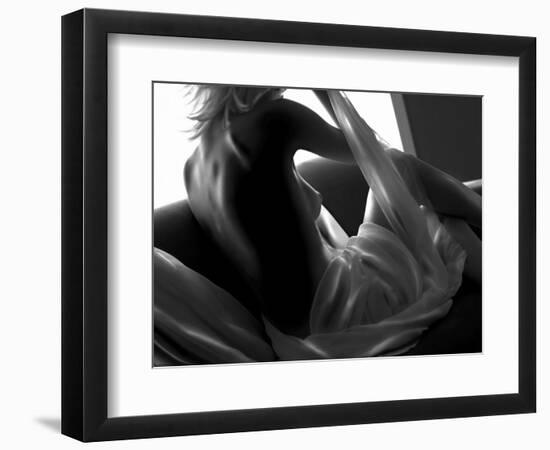 Woman Lounging-Antonino Barbagallo-Framed Photographic Print