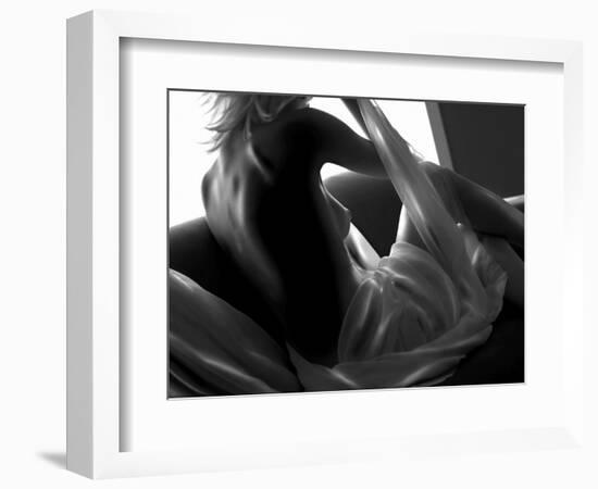 Woman Lounging-Antonino Barbagallo-Framed Photographic Print