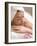 Woman Lying Down, Resting on White Towel-null-Framed Photographic Print