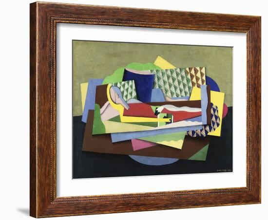 Woman Lying Down-Georges Valmier-Framed Giclee Print