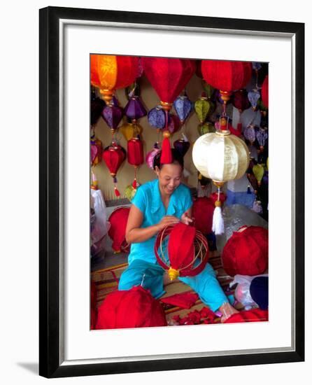 Woman Making Lanterns, Saigon, Vietnam-Keren Su-Framed Photographic Print