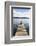 Woman Meditating on a Jetty, Lake Ianthe, West Coast, South Island, New Zealand, Pacific-Matthew Williams-Ellis-Framed Photographic Print