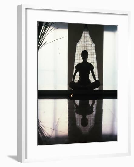 Woman Meditating-null-Framed Photographic Print