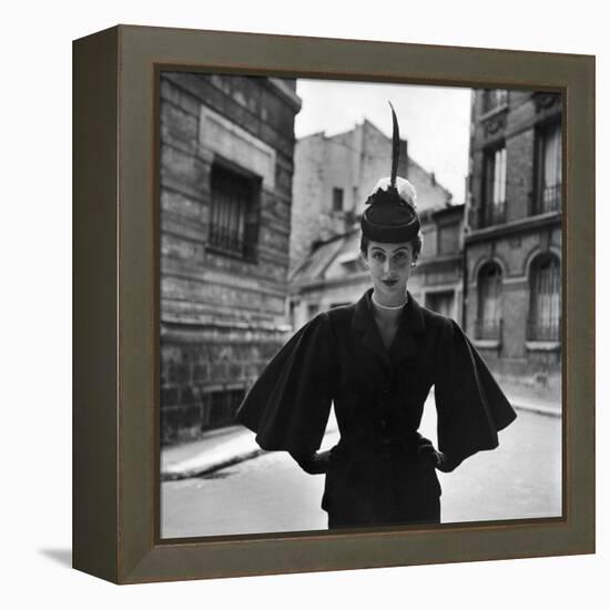 Woman Modeling a Full Sleeved Suit-Gordon Parks-Framed Premier Image Canvas