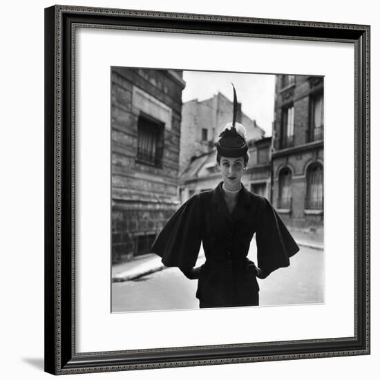 Woman Modeling a Full Sleeved Suit-Gordon Parks-Framed Premium Photographic Print