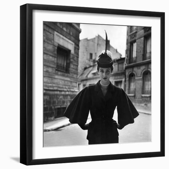 Woman Modeling a Full Sleeved Suit-Gordon Parks-Framed Photographic Print