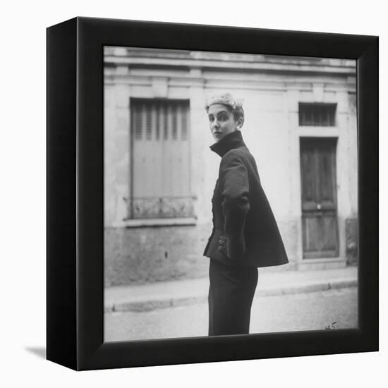 Woman Modeling a Full Sleeved Suit-Gordon Parks-Framed Premier Image Canvas