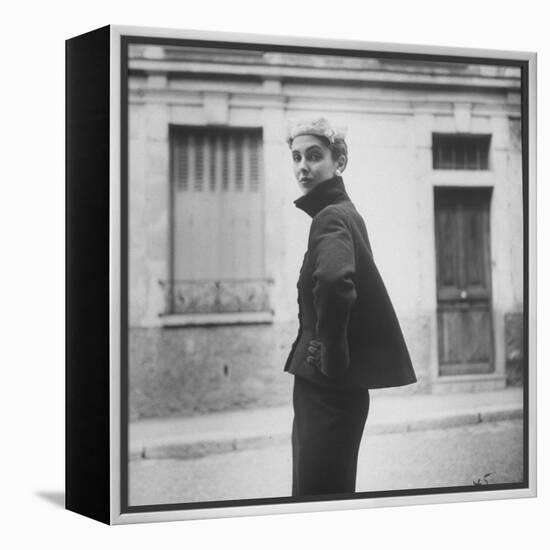 Woman Modeling a Full Sleeved Suit-Gordon Parks-Framed Premier Image Canvas