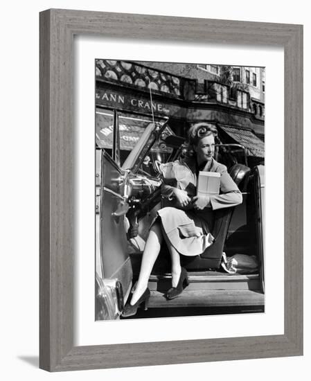 Woman Modeling the New American Look-Nina Leen-Framed Photographic Print