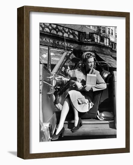 Woman Modeling the New American Look-Nina Leen-Framed Photographic Print