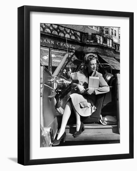 Woman Modeling the New American Look-Nina Leen-Framed Photographic Print