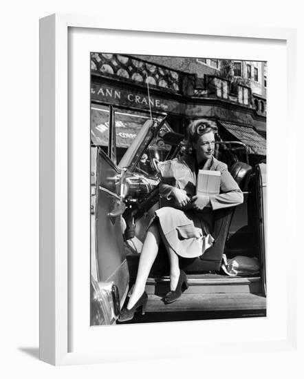 Woman Modeling the New American Look-Nina Leen-Framed Photographic Print