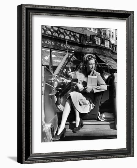 Woman Modeling the New American Look-Nina Leen-Framed Photographic Print