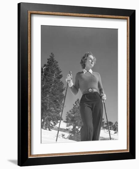 Woman Modelling Ski Clothing-Philip Gendreau-Framed Photographic Print