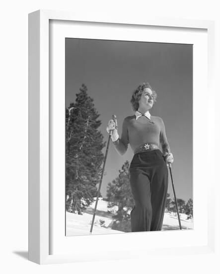 Woman Modelling Ski Clothing-Philip Gendreau-Framed Photographic Print