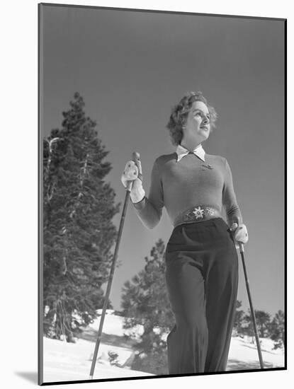 Woman Modelling Ski Clothing-Philip Gendreau-Mounted Photographic Print