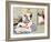 Woman Observing as Couple Have Sex-Japanese School-Framed Giclee Print