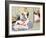 Woman Observing as Couple Have Sex-Japanese School-Framed Giclee Print