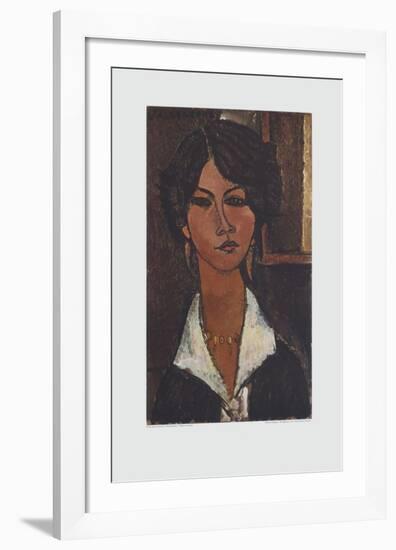 Woman of Algeria-Amedeo Modigliani-Framed Collectable Print