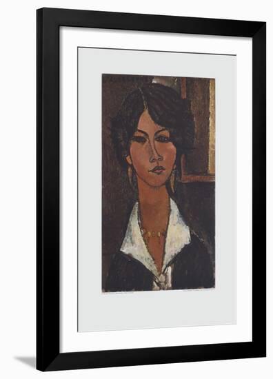 Woman of Algeria-Amedeo Modigliani-Framed Collectable Print