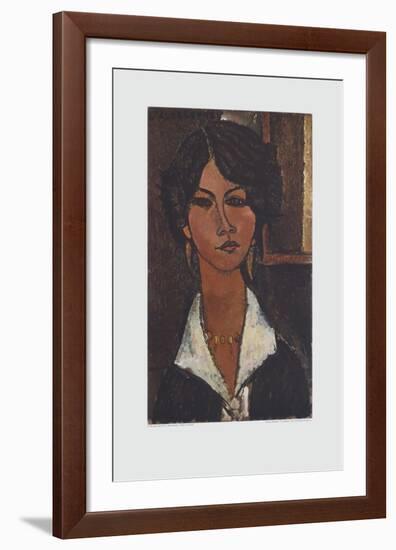 Woman of Algeria-Amedeo Modigliani-Framed Collectable Print