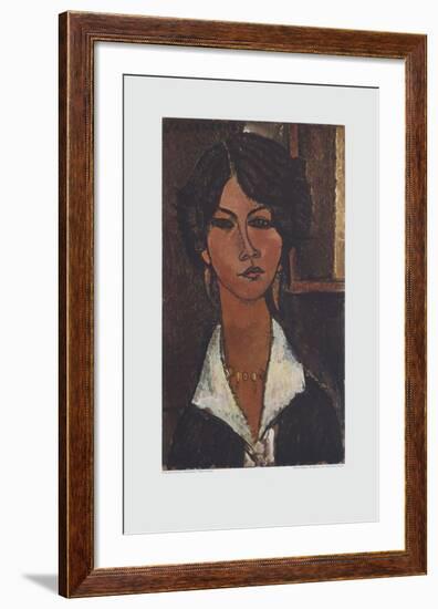 Woman of Algeria-Amedeo Modigliani-Framed Collectable Print