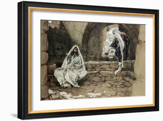 Woman of Samaria at the Well-James Tissot-Framed Giclee Print