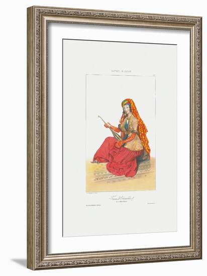 Woman of Shamakhy (From: Scenes, Paysages, Meurs Et Costumes Du Caucas), 1840-Grigori Grigorievich Gagarin-Framed Giclee Print