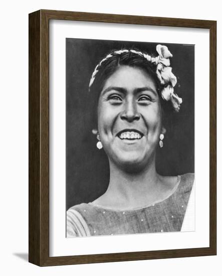 Woman of Tehuantepec, Mexico, 1929-Tina Modotti-Framed Photographic Print