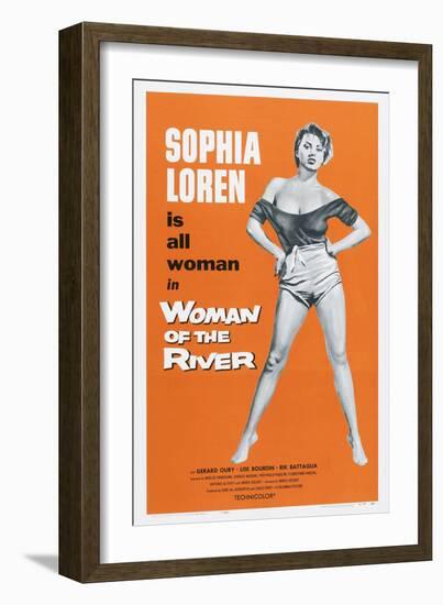 Woman of the River, (Aka La Donna Del Fiume, Aka the River Girl), Sophia Loren, 1955-null-Framed Art Print