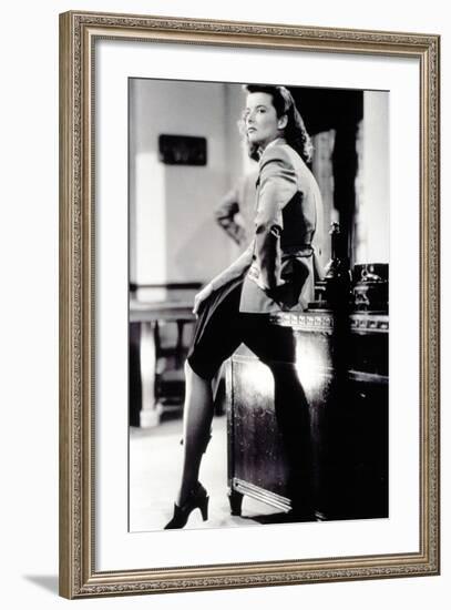 Woman of the Year, Katharine Hepburn, 1942-null-Framed Photo