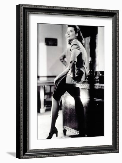 Woman of the Year, Katharine Hepburn, 1942-null-Framed Premium Photographic Print