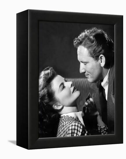 Woman of the Year, Katharine Hepburn, Spencer Tracy, 1942-null-Framed Stretched Canvas