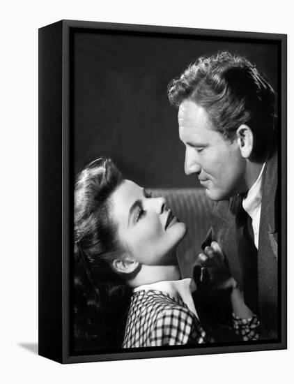 Woman of the Year, Katharine Hepburn, Spencer Tracy, 1942-null-Framed Stretched Canvas