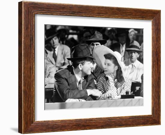 Woman Of The Year, Spencer Tracy, Katharine Hepburn, 1942-null-Framed Photo