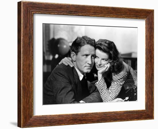 Woman of the Year, Spencer Tracy, Katharine Hepburn, 1942-null-Framed Photo