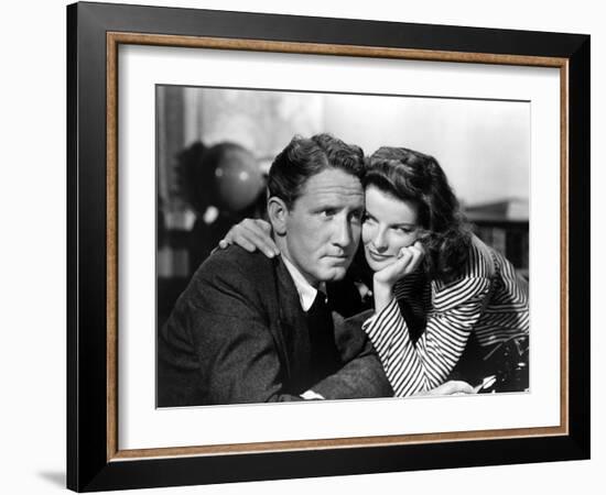 Woman of the Year, Spencer Tracy, Katharine Hepburn, 1942-null-Framed Photo