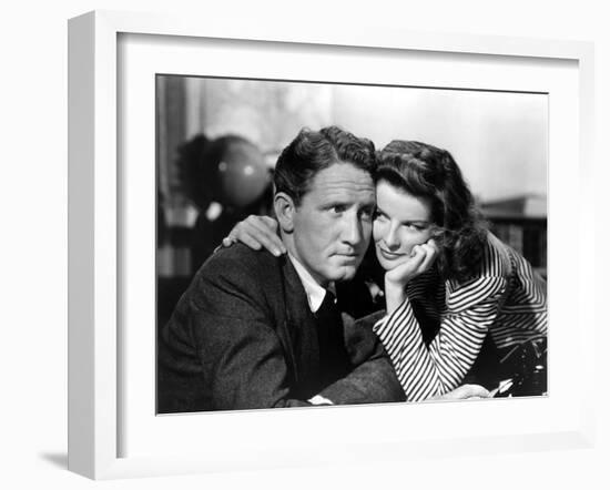 Woman of the Year, Spencer Tracy, Katharine Hepburn, 1942-null-Framed Photo