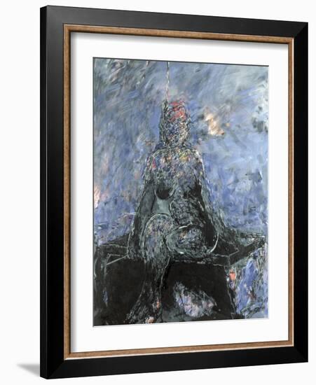 Woman on a Banquette, 1984-Stephen Finer-Framed Giclee Print