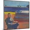 Woman on a Porch, 1958-Richard Diebenkorn-Mounted Art Print