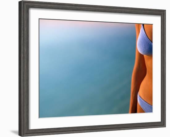 Woman on Beach, Maldives-Stuart Westmorland-Framed Photographic Print