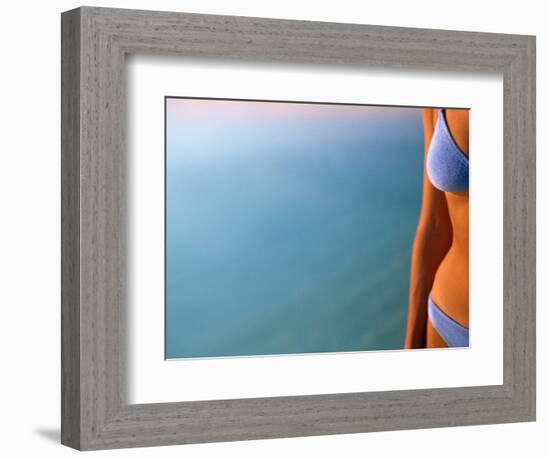 Woman on Beach, Maldives-Stuart Westmorland-Framed Photographic Print