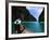 Woman on Boat, Phi Phi Island, Phuket-Angelo Cavalli-Framed Photographic Print